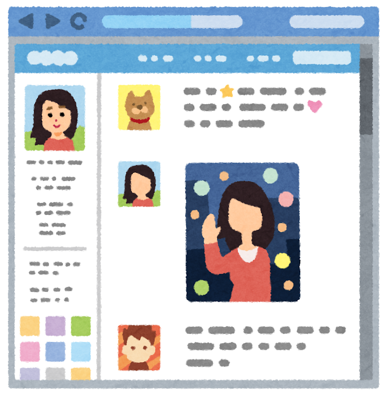ウェブサイト上のSNS